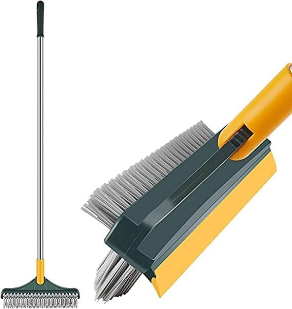 2 in 1 Floor Cleaning Brush Bathroom Tile Windows Floor Cleaning Brush with 120° Rotatable Head