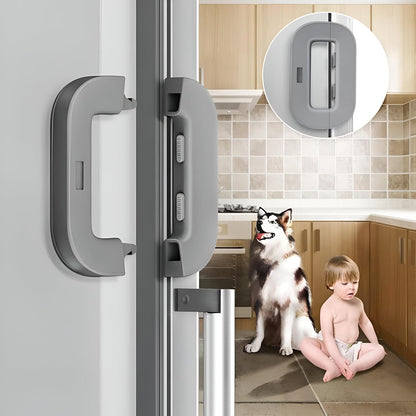 Child Safety Refrigerator Lock,Double Safety Button