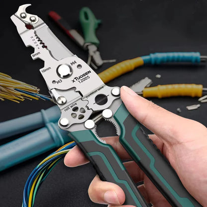 Multi-Function Wire Stripper, Cutter & Crimping Pliers